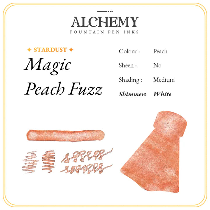 Endless - Alchemy Fountain Pen Ink - Stardust - Magic Peach Fuzz 45ml