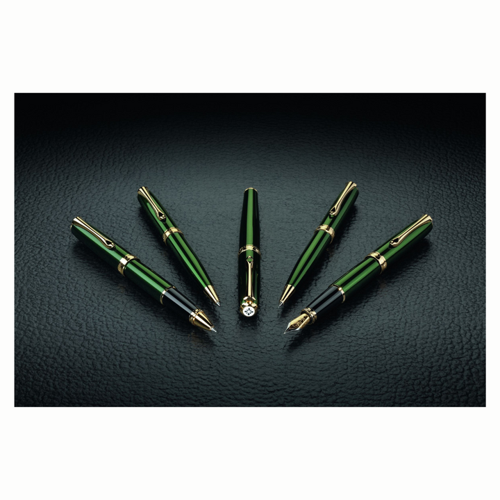 Diplomat - Excellence A2 Fountain Pen - Evergreen Gold