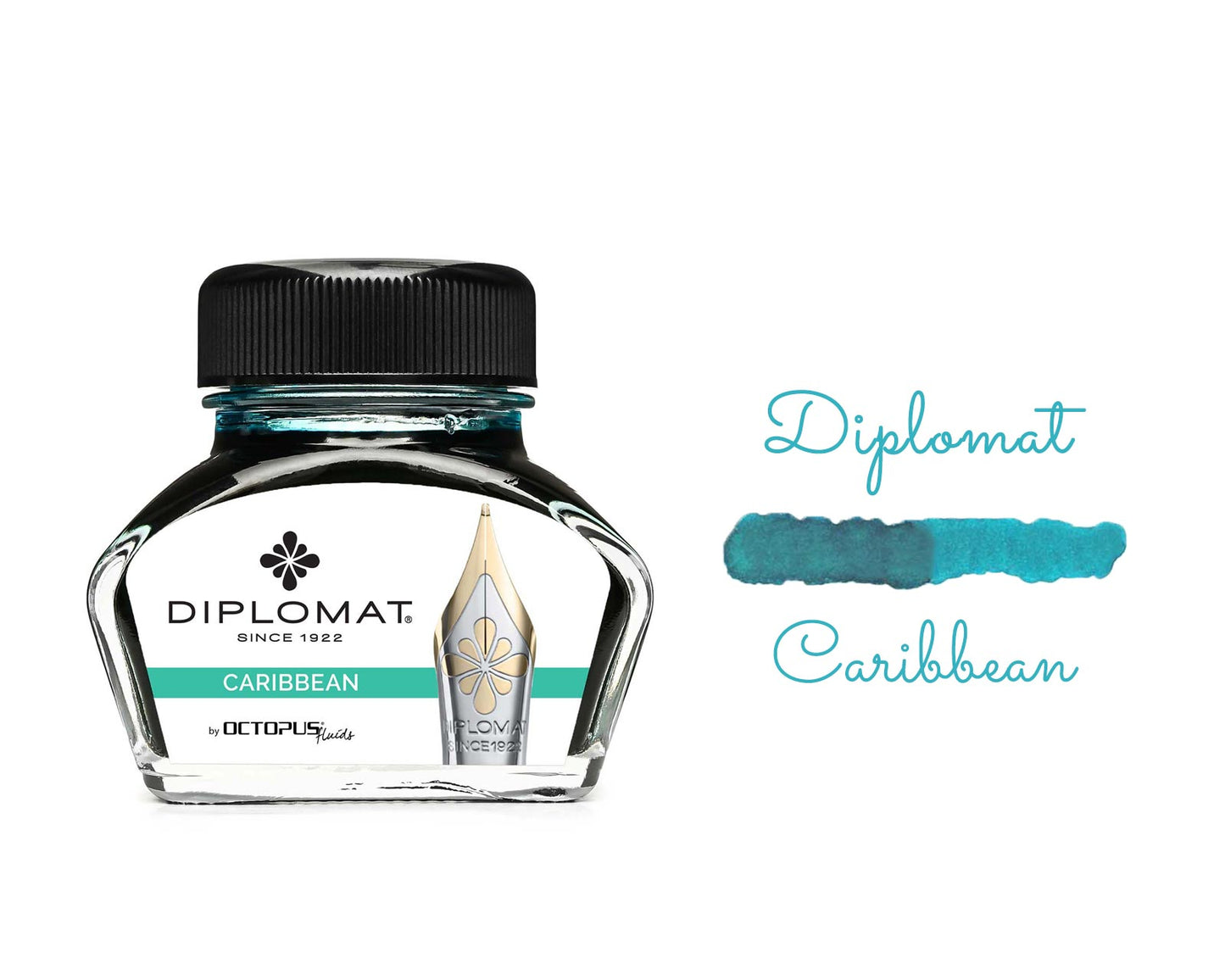 Diplomat - Ink Pot 30ml - Caribbean Turquoise