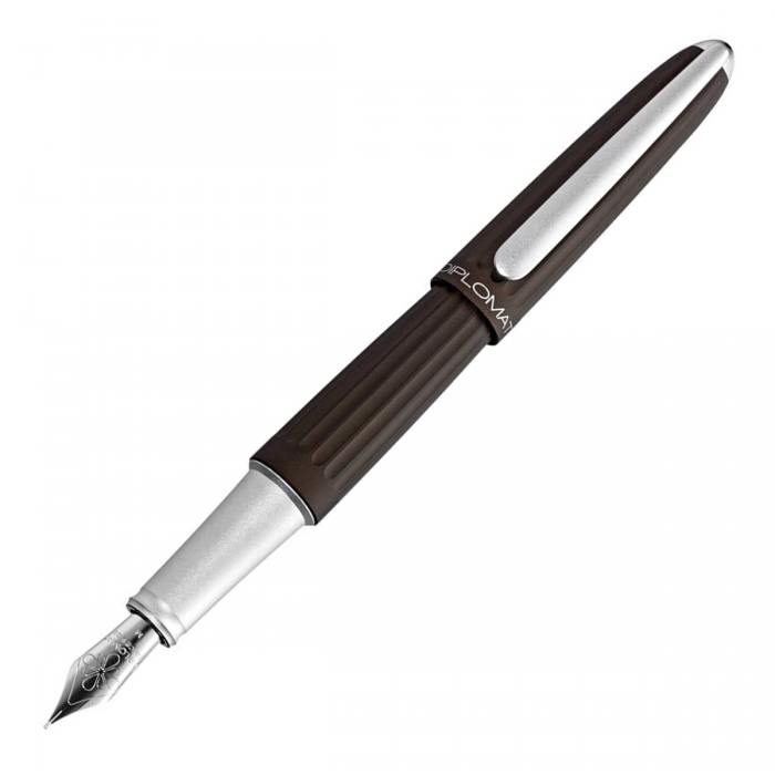 DIPLOMAT - Aero FOUNTAIN PEN - Brown - Buchan's Kerrisdale Stationery