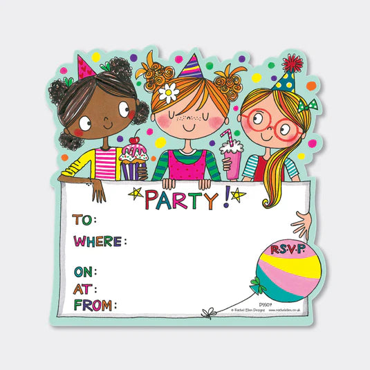 Rachel Ellen Designs - Party Invitations - 8 Pack