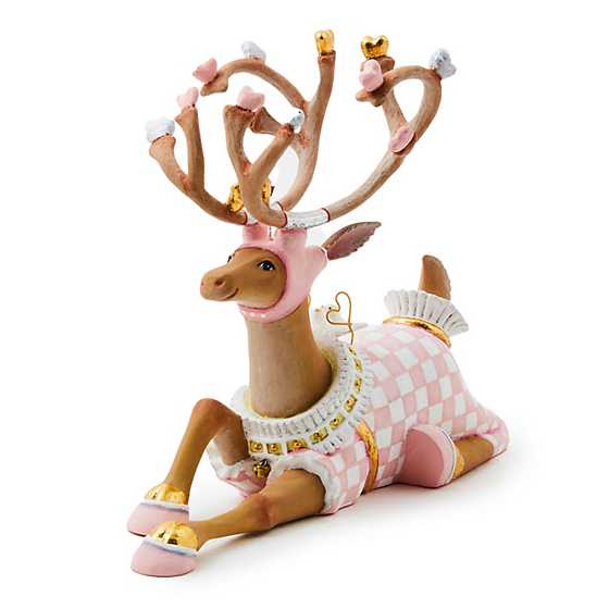 Patience Brewster - Dash Away Sitting Cupid Reindeer Figure