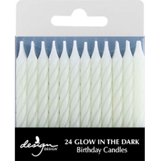 Design Design - Glow in the Dark Birthday Candles - Pack of 24