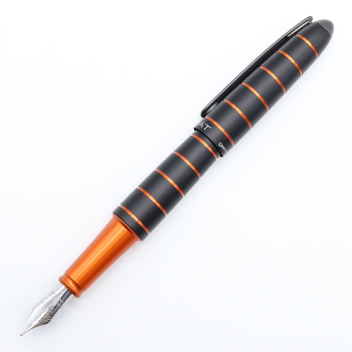 Diplomat Elox Ring Fountain Pen Black Orange