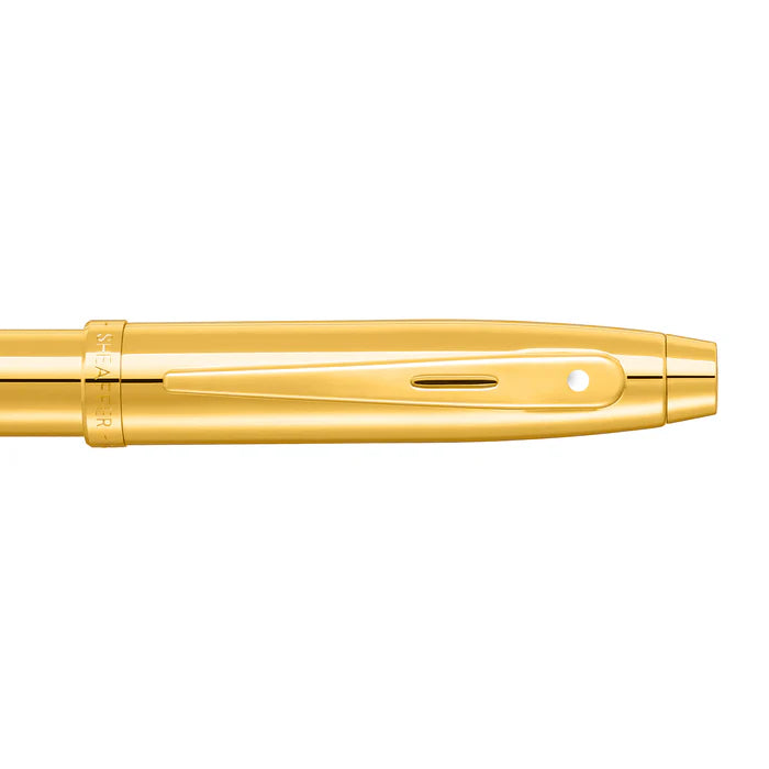 SHEAFFER - 100 GLOSSY PVD ROLLERBALL - GOLD/GOLD-TRIM