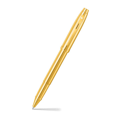 SHEAFFER - 100 GLOSSY PVD ROLLERBALL - GOLD/GOLD-TRIM