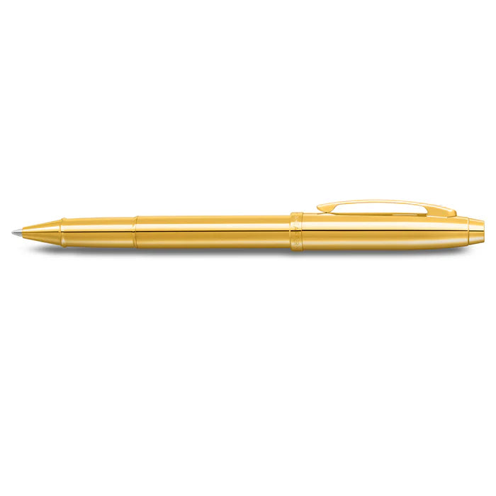 SHEAFFER - 100 GLOSSY PVD ROLLERBALL - GOLD/GOLD-TRIM