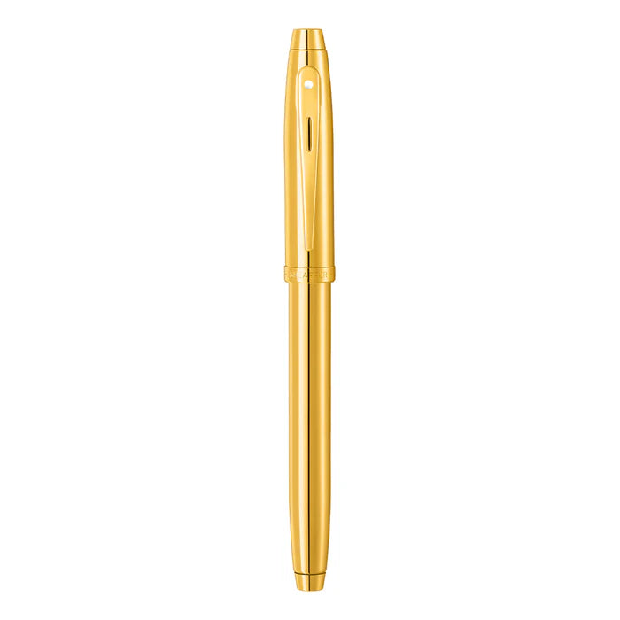 SHEAFFER - 100 GLOSSY PVD ROLLERBALL - GOLD/GOLD-TRIM