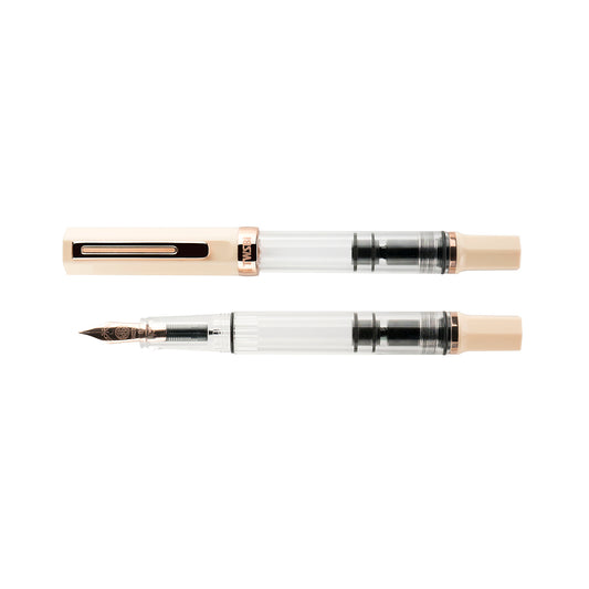 TWSBI - ECO Fountain Pen - Cream with Rose Gold Trim / Crème with Rose Gold Trim