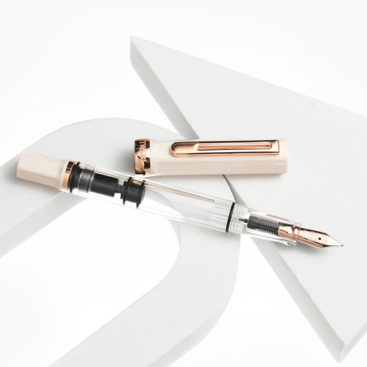 TWSBI - ECO Fountain Pen - Cream with Rose Gold Trim / Crème with Rose Gold Trim