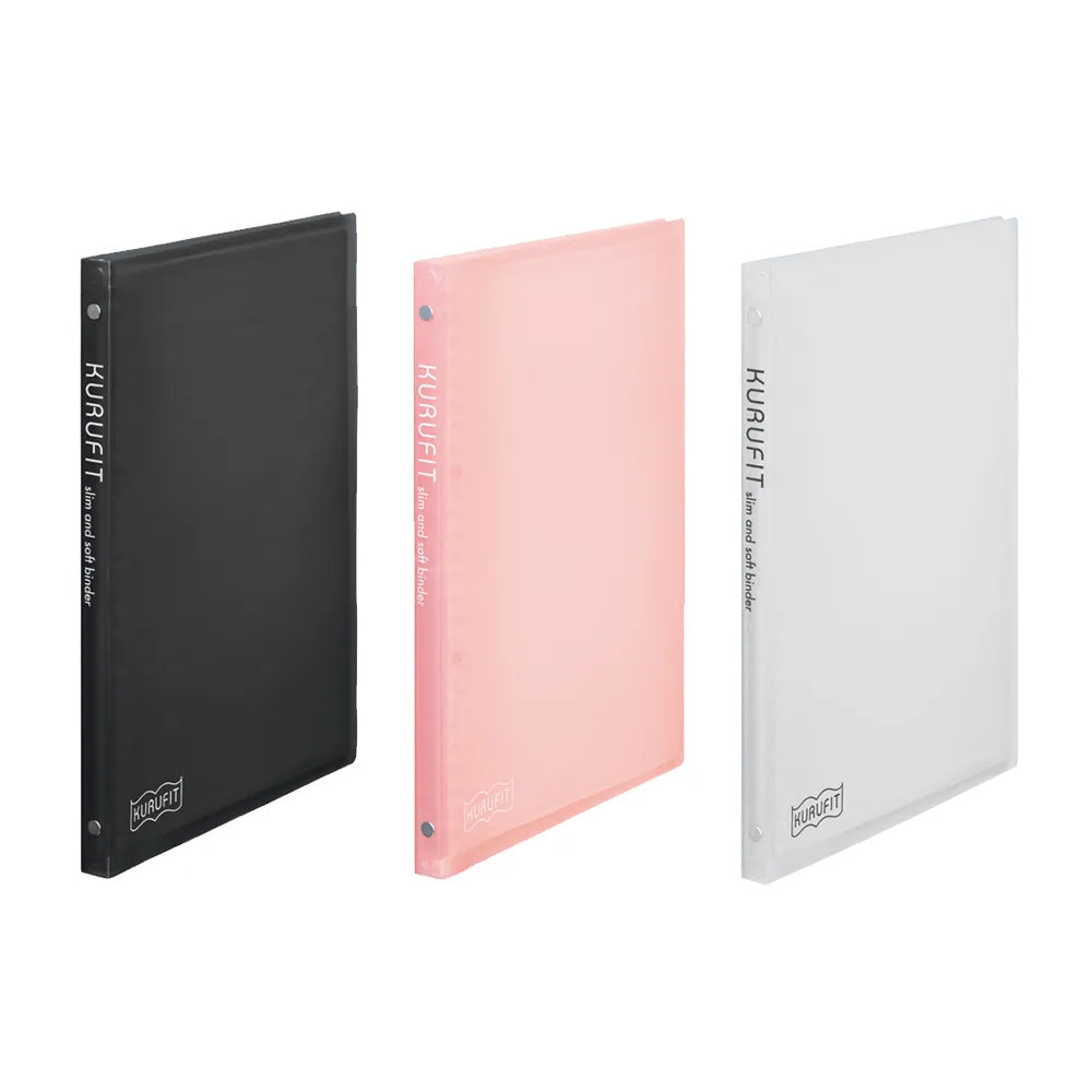 buy japanese stationery in vancouver canada and USA - MARUMAN - Kurufit Binder - B5 Size 26 Holes - Clear