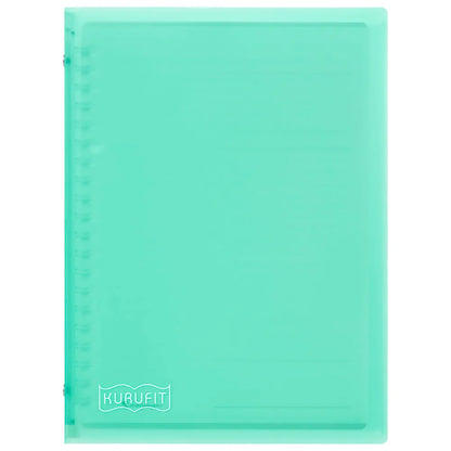 MARUMAN - Kurufit Binder - A5 Size 20 Holes - Clear/Light Blue