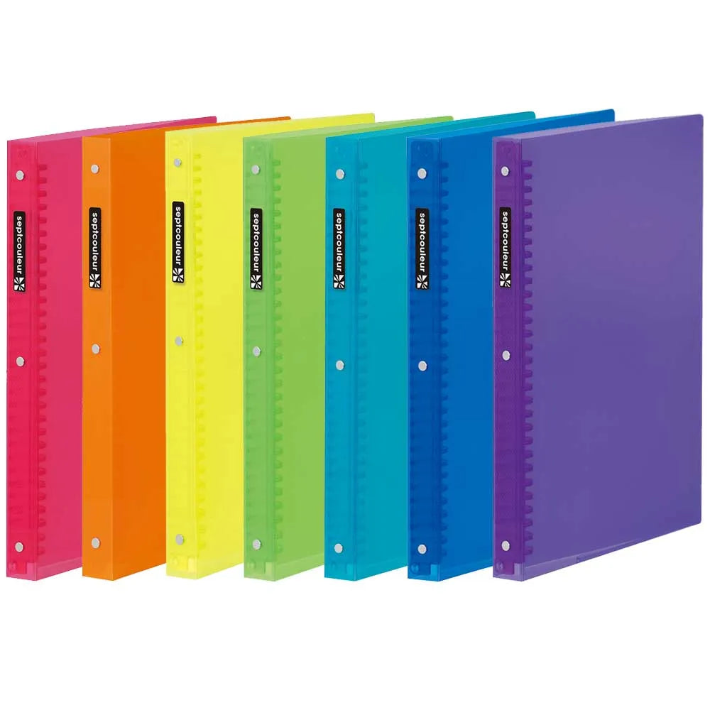Buy Japanese stationery in Vancouver Canada - MARUMAN - SEPTCOULEUR Plastic Binder - A4 Size 30 Holes - Green