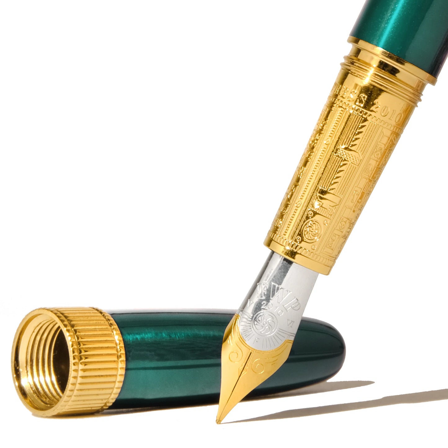 Ferris Wheel Press - The Joule Fountain Pen - Engravers Teal