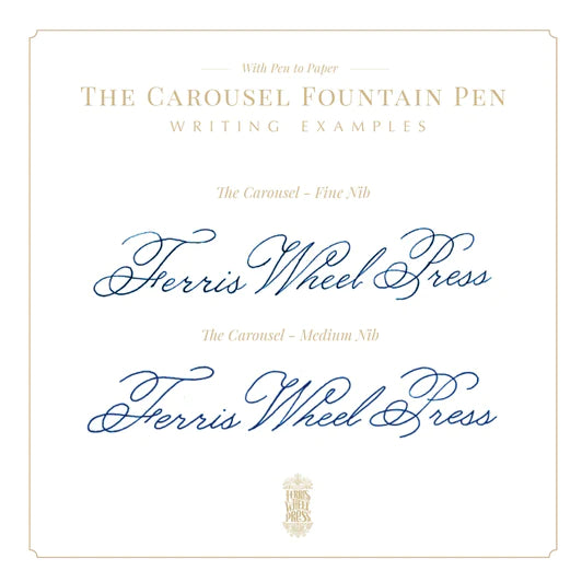 FERRIS WHEEL PRESS - Aluminum Carousel Fountain Pen - 2024 Limited Edition - Aurorealis - Buchan's Kerrisdale Stationery - Free shipping to Canada and US
