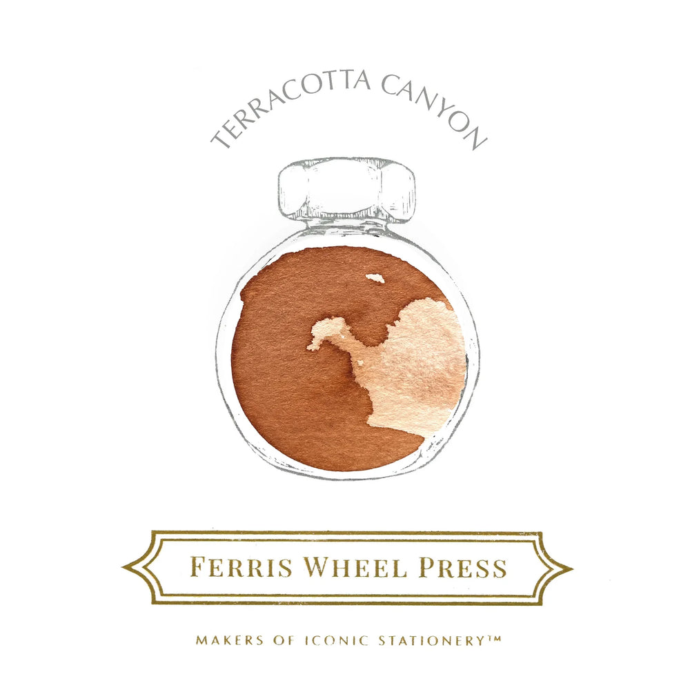 FERRIS WHEEL PRESS - Fountain Pen Ink 38 ml - Terracotta Canyon - Free Shipping to US and Canada - Buchan's Kerrisdale Stationery