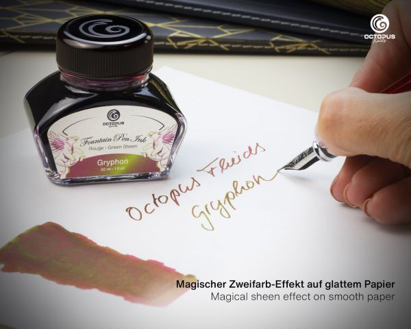 Octopus Fluids - Sheening 30ml Fountain Pen Ink - Gryphon Brown