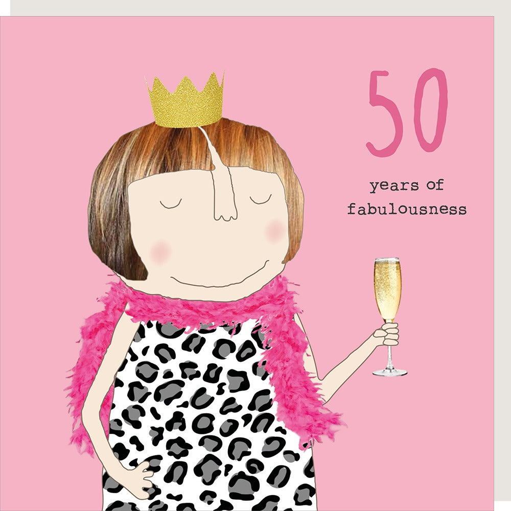 Rosie Made a Thing - 50th Birthday Card - Fabulousness