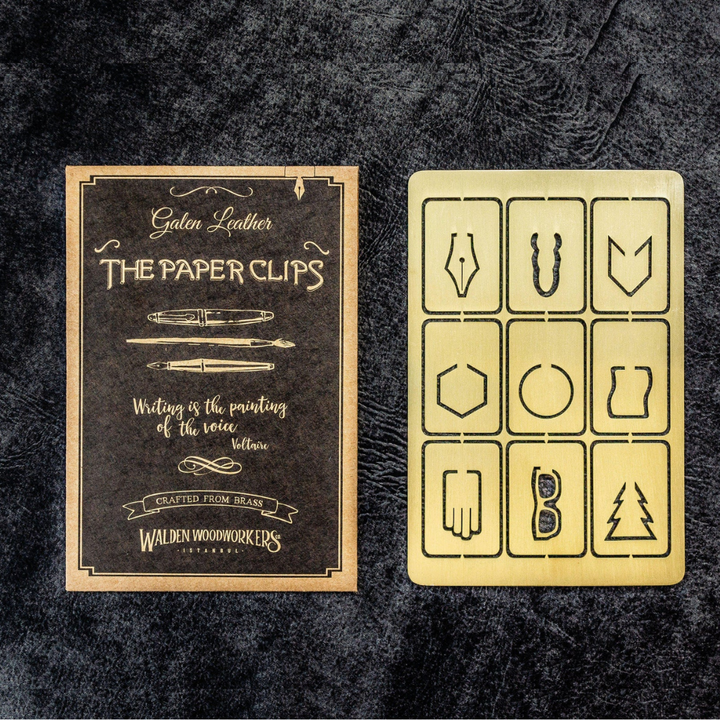 Galen Leather - Brass Paper Clip Set