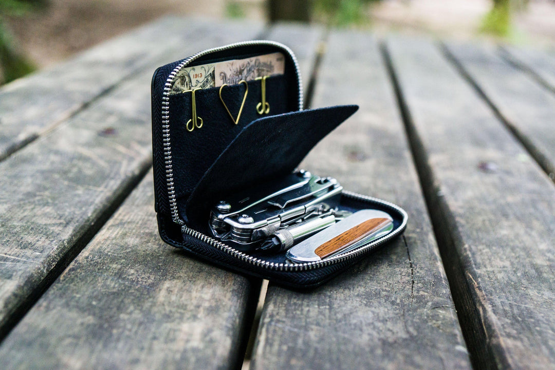 Galen Leather - EDC Wallet - Black