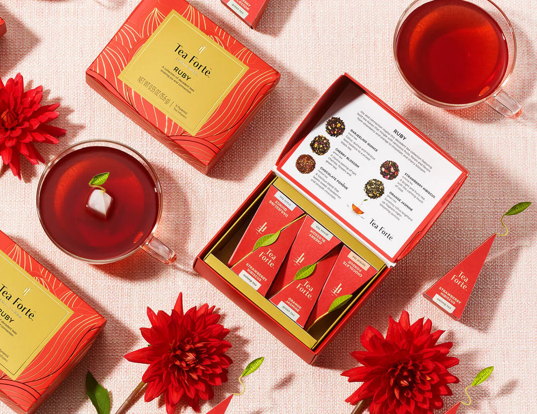 Tea Forte - Ruby - Petite Presentation Box - Limited Edition