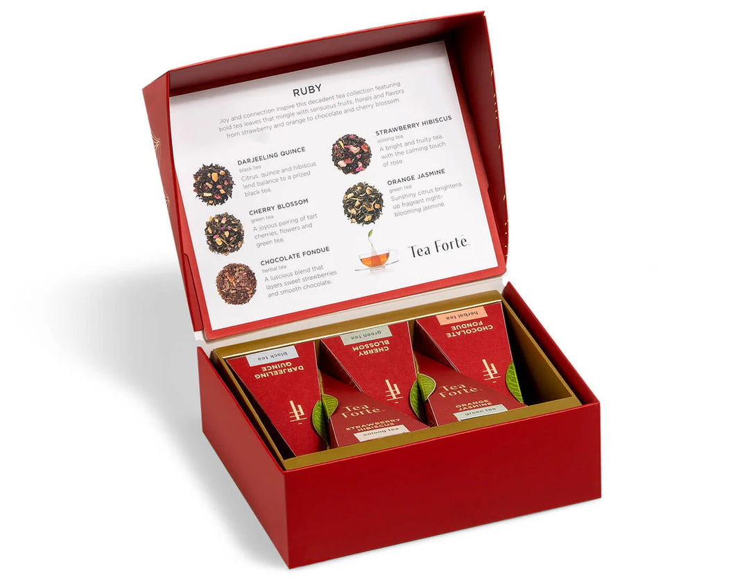 Tea Forte - Ruby - Petite Presentation Box - Limited Edition