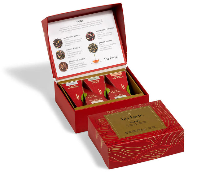 Tea Forte - Ruby - Petite Presentation Box - Limited Edition