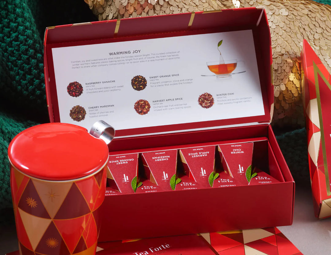 Tea Forte - Warming Joy - Mini Petite Presentation Box - Limited Edition