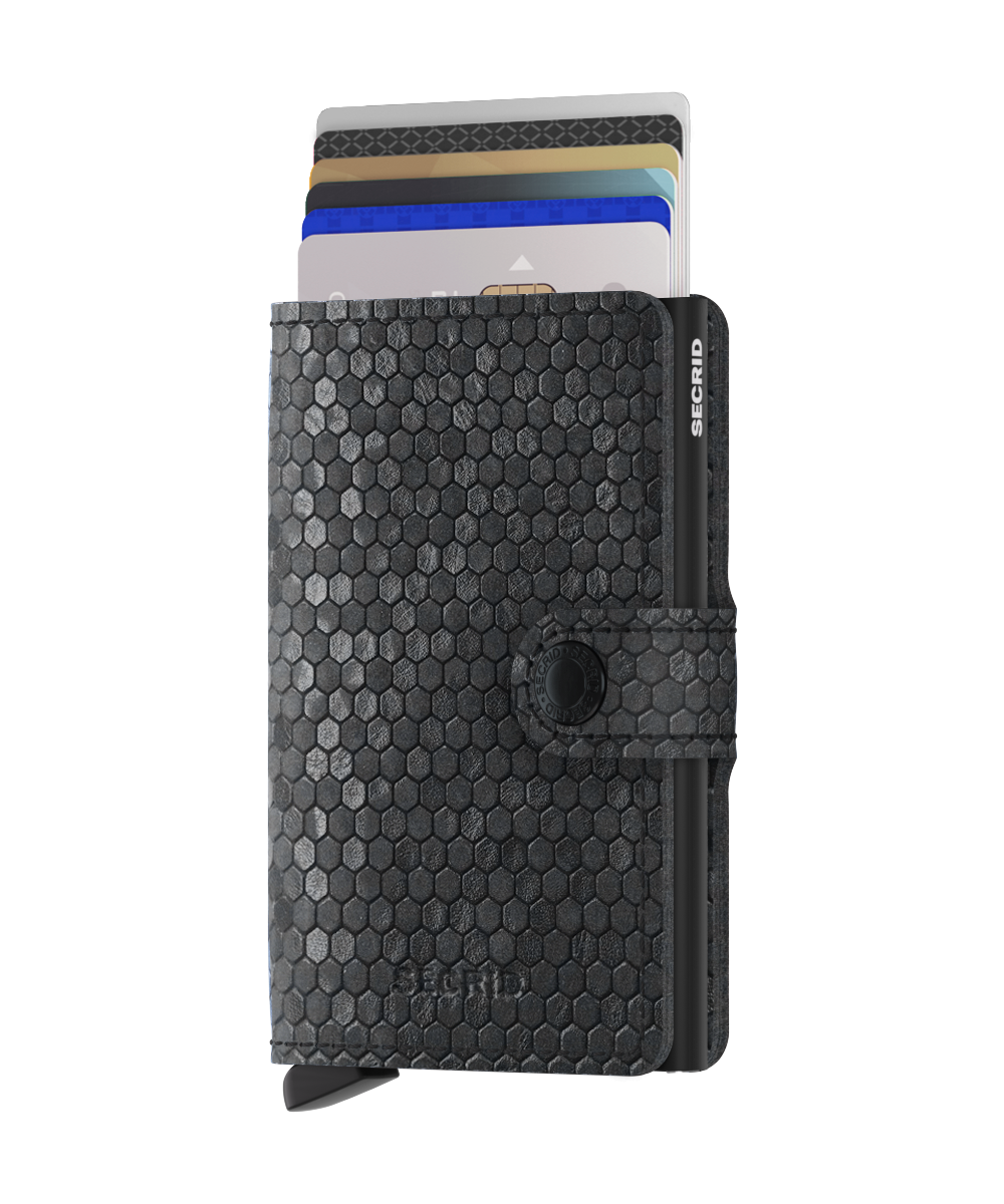 SECRID - MINIWALLET - HEXAGON BLACK