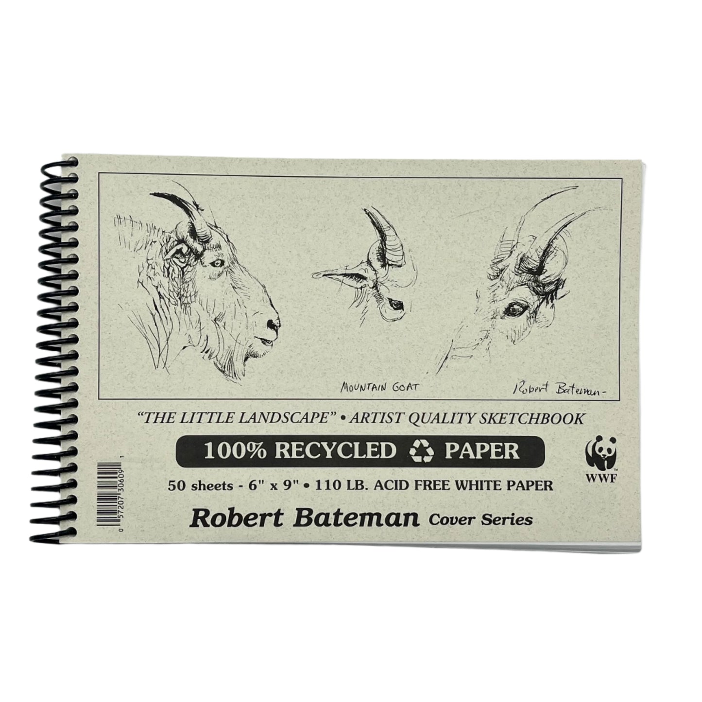 ROBERT BATEMAN - Recycled Sketchbook - 6 x 9