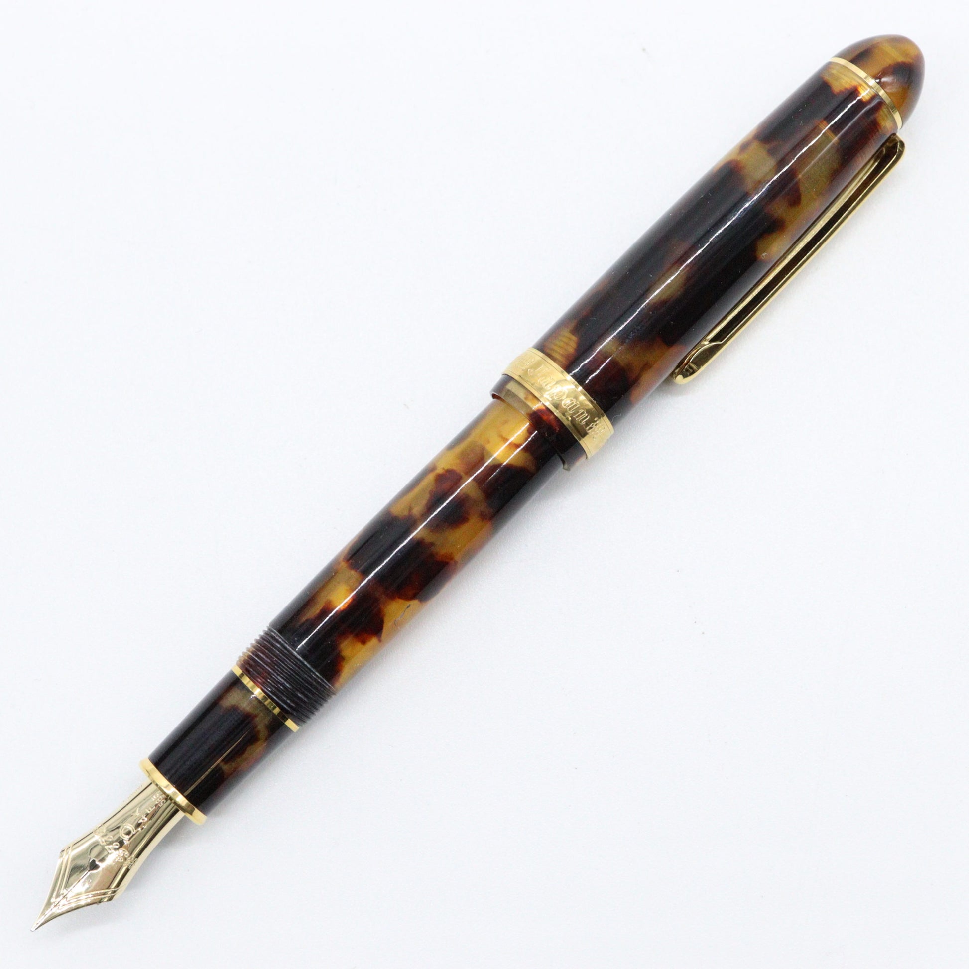 PLATINUM – #3776 Celluloid Fountain Pen – Tortoise