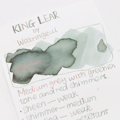 Wearingeul King Lear Ink Swatches and Writing Samples - Free shipping to US and Canada - Buchan's Stationery