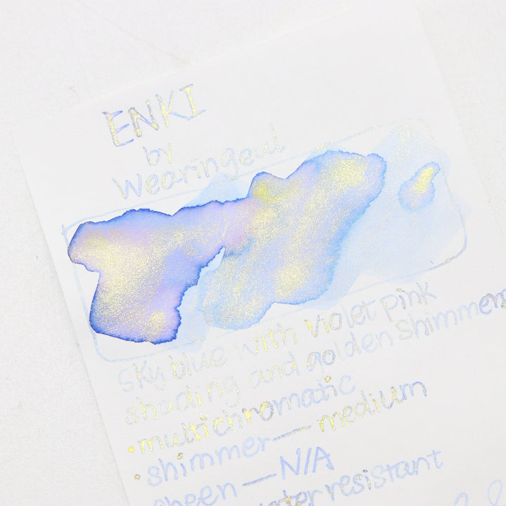 Wearingeul ENKI ink swatches and writing samples - Buchan's Stationery