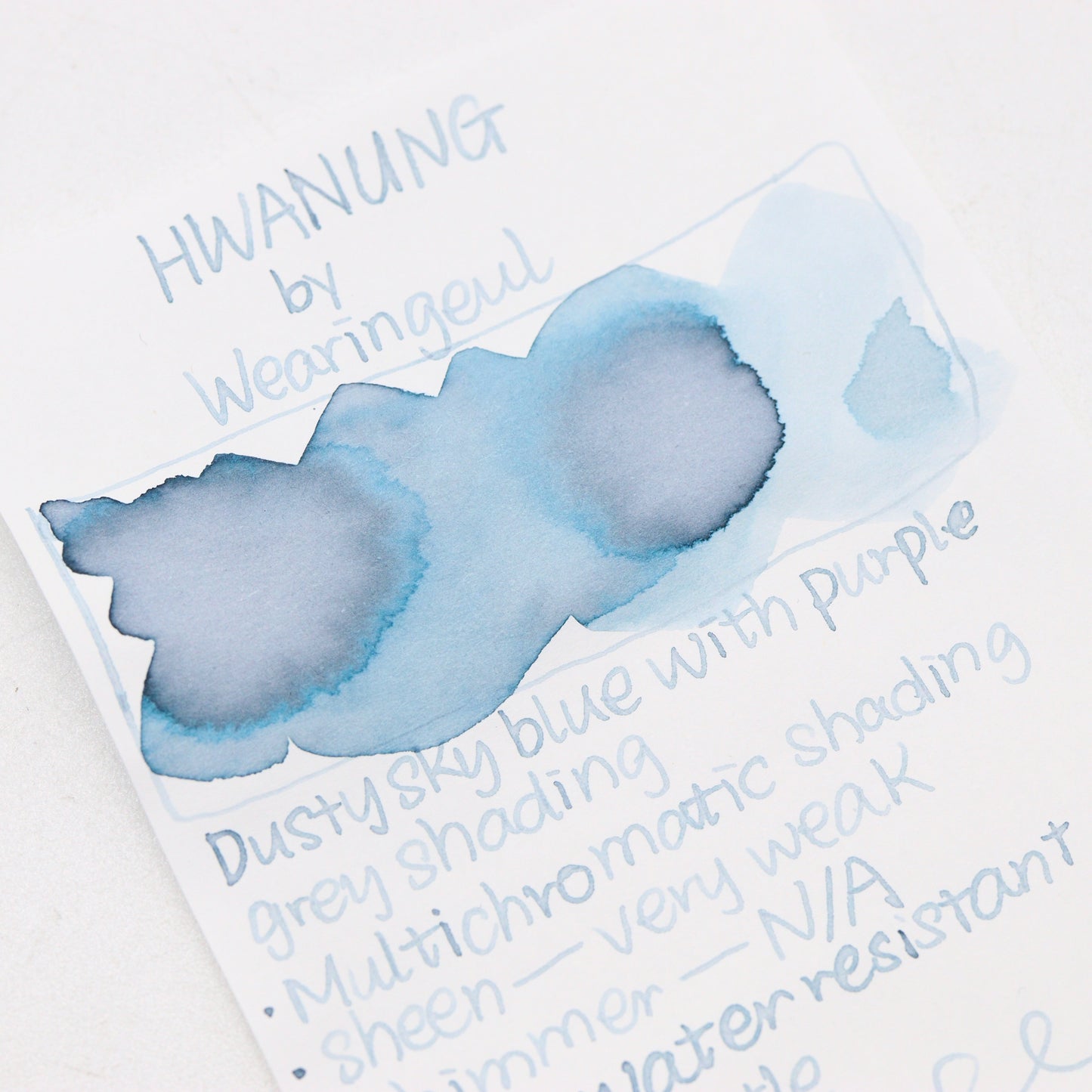 Wearingeul Hwanung Ink Swatches and Writing Samples - Free shipping to US and Canada - Buchan's Stationery