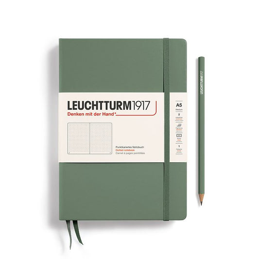 LEUCHTTRUM 1917 – A5 Hardcover Notebook - 251 numbered pages - Olive