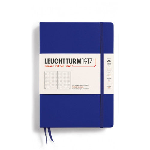 Leuchtturm1917 - A5 Notebook - Medium - Hardcover - Dotted - Ink