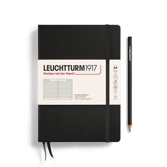 Leuchtturm1917 - A5 Notebook - Medium - Hardcover - Black