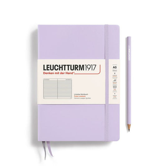 Leuchtturm1917 - A5 Notebook - Medium - Hardcover - Ruled - Lilac