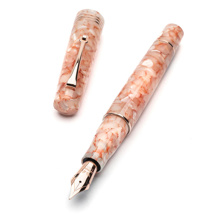 Leonardo Pen - Momento Zero Fountain Pen - Angel Skin (Rose Gold Trim)