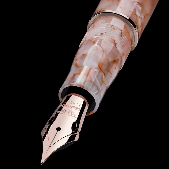 Leonardo Pen - Momento Zero Fountain Pen - Angel Skin (Rose Gold Trim)