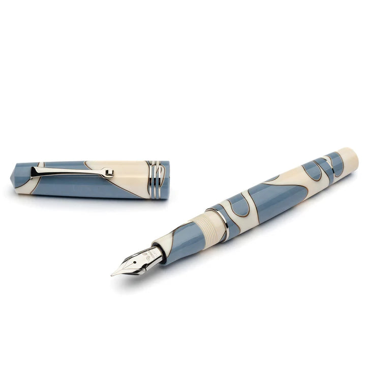 Leonardo Pen - Momento Zero Fountain Pen - Nuvola Silver