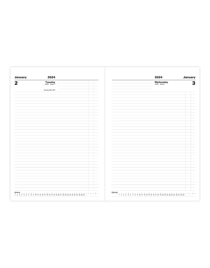 Letts of London - Standard A4 Day to a Page Planner 2024 - English