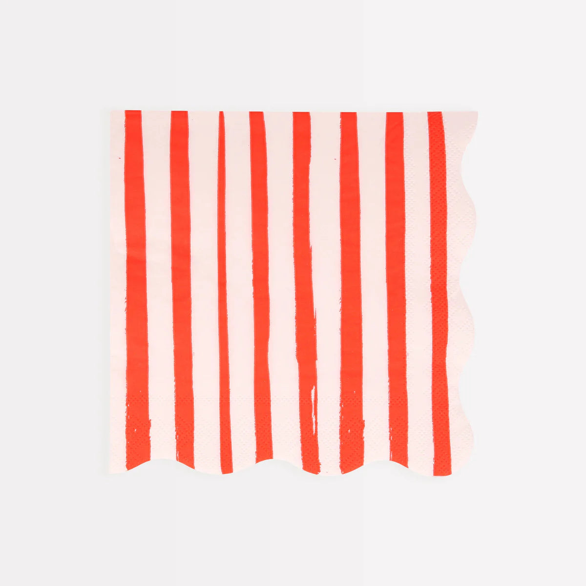 MERI MERI - Red Stripes Large Paper Napkins - Pack of 16