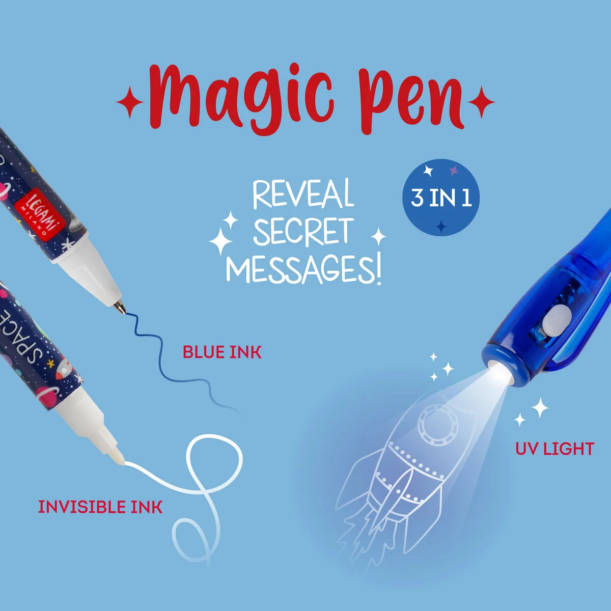 Legami - Magic Pen Invisible Ink - Space