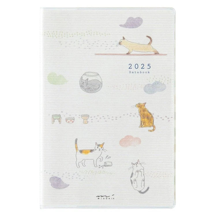 MIDORI - MD Notebook - 2025 Pocket Diary <Mini> - Cat