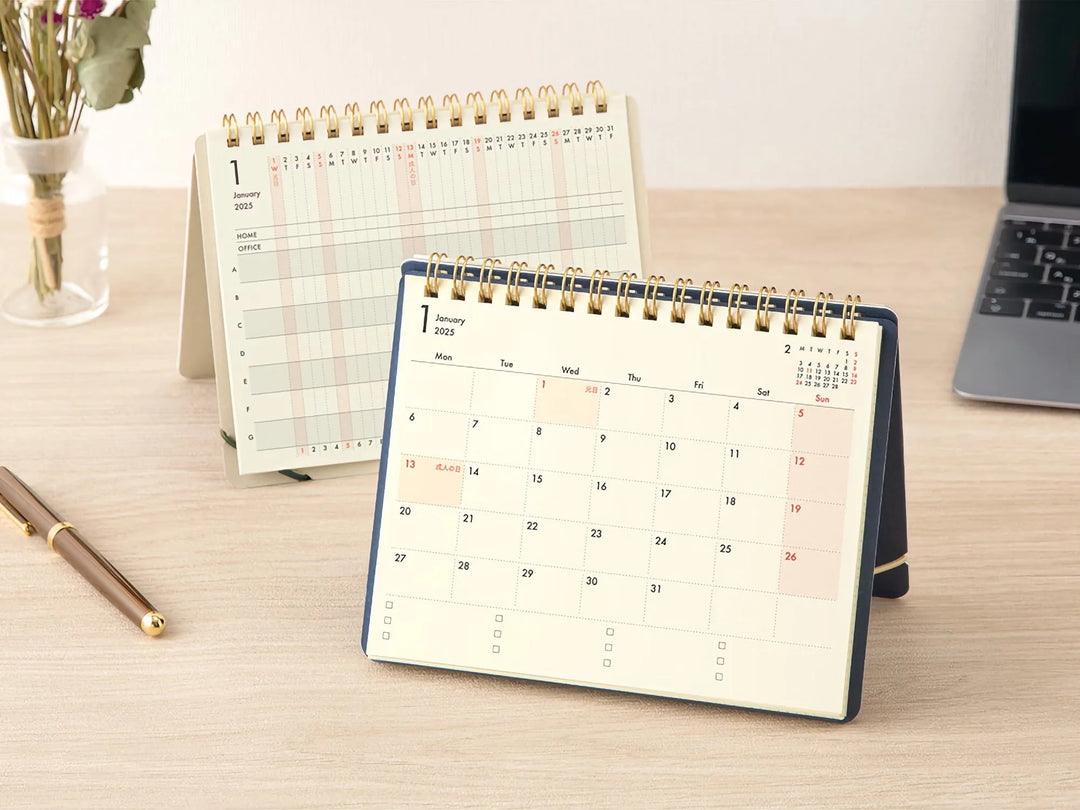 MIDORI - Plus Stand Diary 2025 - B6 - Beige