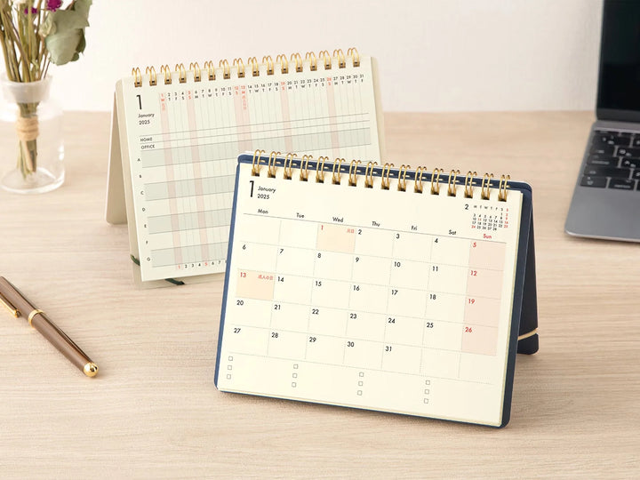 MIDORI - Plus Stand Diary 2025 - B6 - Beige