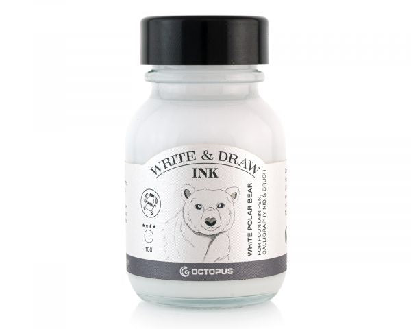 Octopus Fluids - Write & Draw Ink 50ml - 441 White Polar Bear