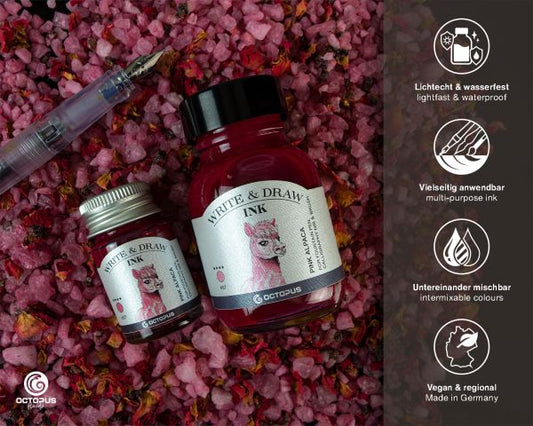 Octopus Fluids - Write & Draw Ink 50ml - 457 Pink Alpaca