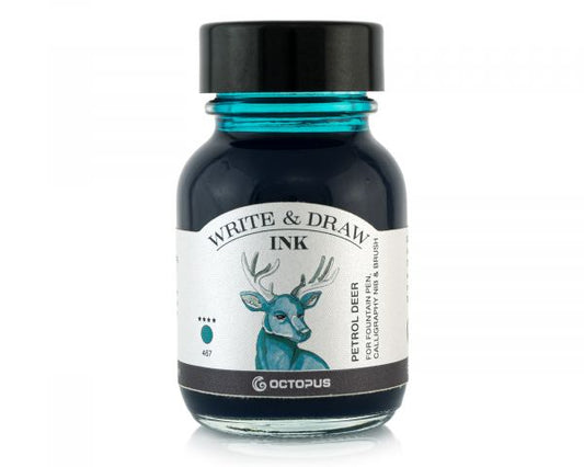 Octopus Fluids - Write & Draw Ink 50ml - 467 Petrol Deer